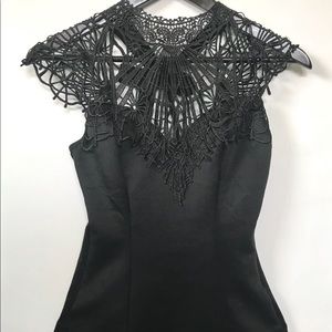 Black Lace Blouse